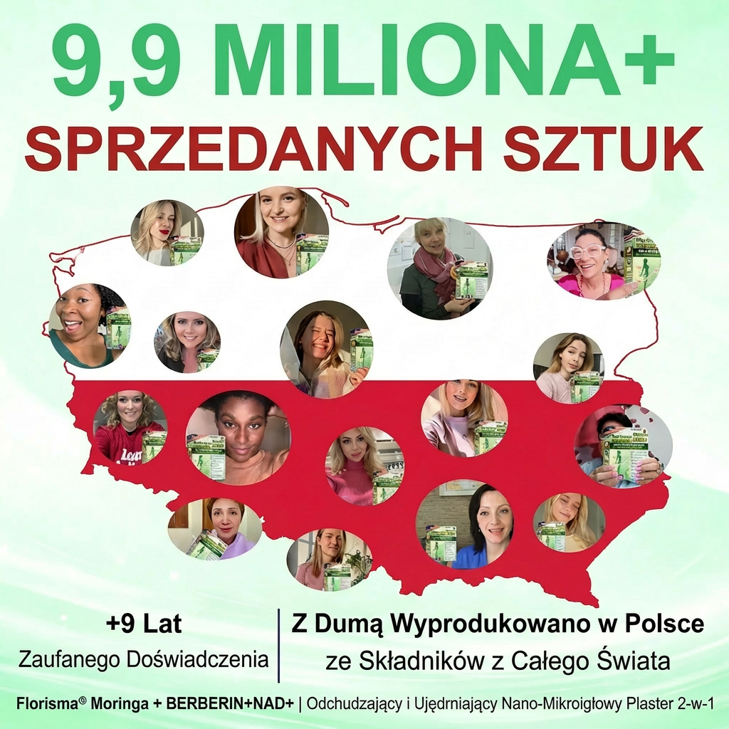 【Ostatni dzień promocji – 80% zniżki】 ✅ Florisma® Moringa · Berberyna × NAD+ | 2-w-1 Zaawansowany plaster z nano-mikroigłami ✨ 7 plastrów w opakowaniu · zapas na 1 tydzień