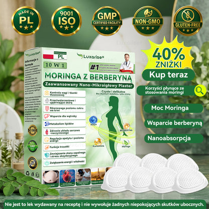 Oficjalny sklep| 𝑳𝒖𝒙𝒂𝒓𝒊𝒔𝒆® MORINGA Z BERBERYNA 10W1 Zaawansowany Nano-Mikroigłowy Plaster(Stosować raz na dobę, zauważalne efekty w ciągu 7 dni)✅Otyłość, cukrzyca, bezdech senny oraz schorzenia stawów🌼